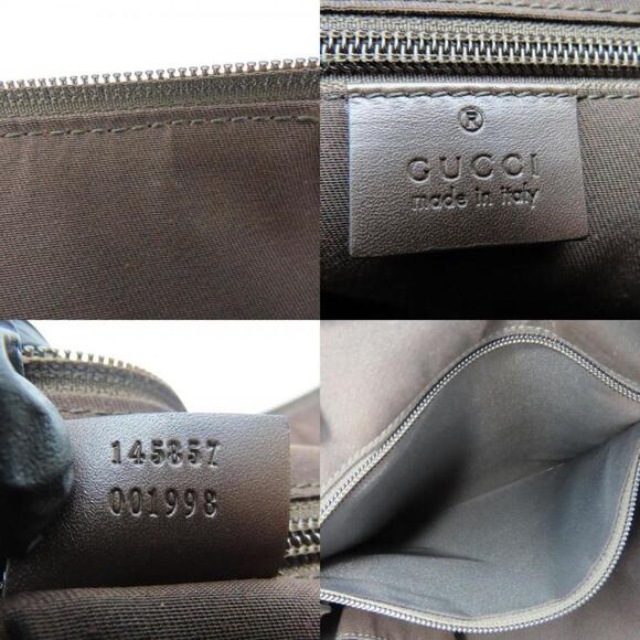 GUCCI Brown Leather Shoulder Bag - Picture 9 of 11